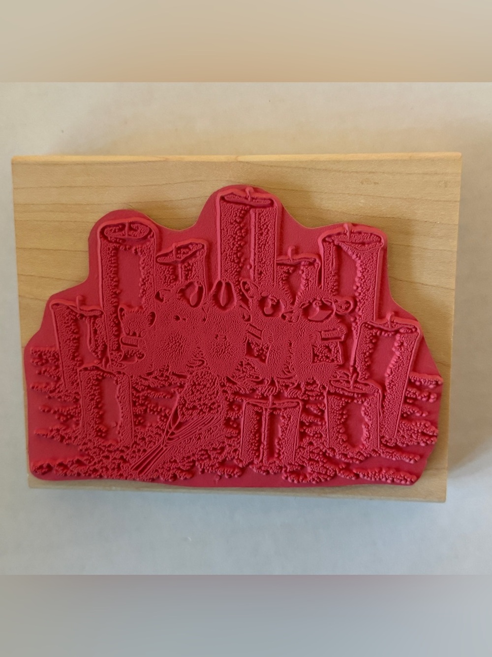 Candlelight Chorus House Mouse Rubber Stamp — Vintage 2000s NOS never used! - Picture 3 of 5